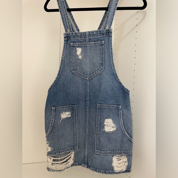 Tularosa Denim Overall Dress XS - Picture 2 of 3
